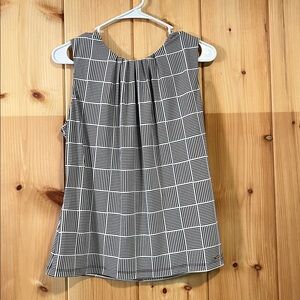 Calvin Klein Black and White Patterned Top